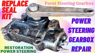 Power Steering Gearbox Kit Replace amp Repair 🔥 Rebuild Hydraulic Power Steering Gearbox 🔥Steering Box [upl. by Solracesoj]