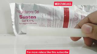 Progesterone gel VAGNAL GEL SUSTEN GEL 8 ART PREGNANCY [upl. by Amber]