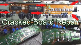 NAD Receiver Cracked Circuit Board Repair Vintage HiFi Repairs [upl. by Ahsenom966]