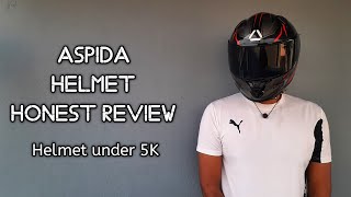 ASPIDA TOURANCE HELMET REVIEW  HELMET UNDER 5000 RUPEES [upl. by Adnovad289]