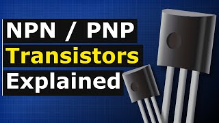 NPN amp PNP Transistors explained  electronics engineering [upl. by Grearson]