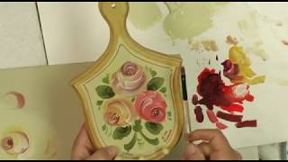 How to Paint a Simple Stroke Rose Paint It Simply [upl. by Anissa]