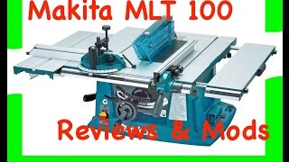 Makita MLT100 portable Contractors site Table saw review and modifications [upl. by Yelda982]