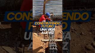 Construcción y Vaciado de la Viga de Riostra Un Paso Clave en la Estructura shorts construction [upl. by Moreland]