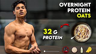 High Protein Overnight Oats Without Protein Powder  32g Protein [upl. by Nairrot]