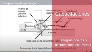 Capacitación 2 Bisagras ocultas o bidimensionales Parte 1 [upl. by Oinotla]