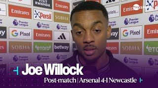 quotTHEYRE A REALLY TOP SIDEquot  Joe Willock  Arsenal 41 Newcastle  Premier League [upl. by Ciel765]