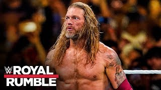 Edge returns at Royal Rumble and delivers vicious Spears Royal Rumble 2020 WWE Network Exclusive [upl. by Jessika]