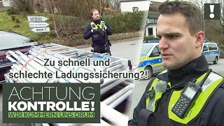 74 kmh bei erlaubten 60 sind erst der Anfang 😮 LADUNGSSICHERUNG  Achtung Kontrolle  Kabel Eins [upl. by Eilrebmik608]