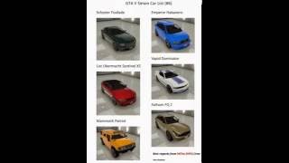 GTA V Online Simon Car List 6 [upl. by Finnegan]