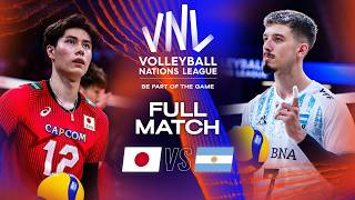 Japans Epic Victory 😳🤯 Japan vs Argentina  Full Match  Mens VNL 2023 [upl. by Irroc]