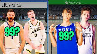 College Basketball Player Video Game Ratings  College Basketball 202425 [upl. by Fezoj335]