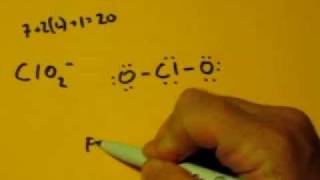 Lewis Dot Structure of ClO2 Chlorite Ion [upl. by Ddet]