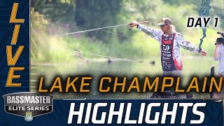 Highlights Day 1 Bassmaster action at Lake Champlain [upl. by Aridan53]