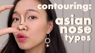 ASIAN NOSE CONTOUR Beginner Tips for Flat Big Button Noses  SECRET TIP  Asian Beauty Tips [upl. by Anivahs595]