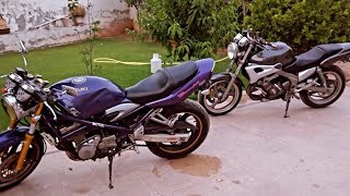 suzuki bandit 250cc and yamaha zeal 250cc inline 4 bikes [upl. by Llennor]