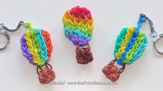 Tuto Mongolfieres en élastiques  Rainbow Loom Hot Air Balloon [upl. by Phillipp397]