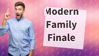 Why did they cancel Modern Family [upl. by Joshia643]