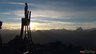 Salita al Testa Grigia da Champoluc con tramonto e alba dalla vetta  HD 1080 [upl. by Shishko991]