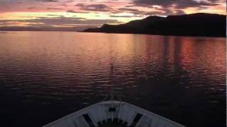 Hurtigruten  timelapse e02 Florø  Måløy [upl. by Airbmac909]