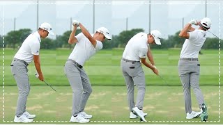 Watch Collin Morikawa Full Range Session in 2 Min Wedge to Driver [upl. by Aerdnod366]