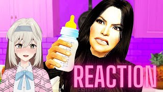 Kardashians At A Babysitting Job SIMGM The Kardasims Reaction [upl. by Sallyanne]