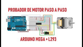 Arduino  L293 probador de motor paso a paso [upl. by Rowe]