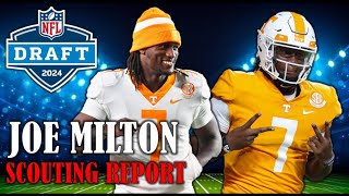 Joe Milton Draft Profile I 2024 NFL Draft Scouting Report amp Analysis [upl. by Ailaham]