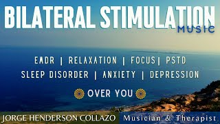 Bilateral Stimulation Music  EMDR  🎧 Listen with headphones  Over You [upl. by Arinay465]