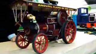 Burrell 1quot scale showmans live steam model traction engine [upl. by Dnomed]