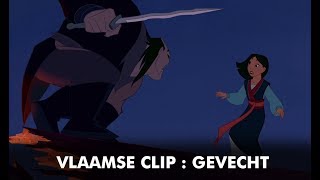 Mulan  Vlaamse Clip Gevecht  Disney BE [upl. by Arihas66]