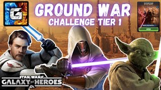 Two Down Ground War Challenge Tier 1 Complete  3 Stars [upl. by Elfreda]