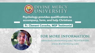 Psychology provides qualifications to form and help Christians  Fr Clement Covacho MSP Testimonial [upl. by Akcirehs]