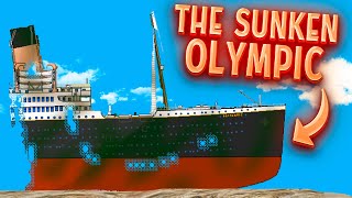 WE TOOK OUT AND RESTORED THE OLYMPIC FROM THE OCEAN FLOOR  Floating Sandbox 🌊 [upl. by Initsed518]