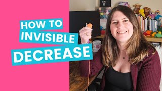 Learn how to Invisible Decrease  Easy Amigurumi Crochet Tutorial for Beginners [upl. by Ilana]