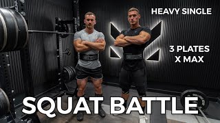 SQUATS V MATTDOESFITNESS  Max Effort Leg Session [upl. by Meehsar491]