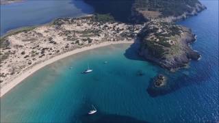 Voidokoilia and Xrisi akti beach Messinia Greece [upl. by Aikcin697]