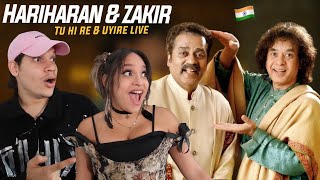 The Best of INDIAN LIVE MUSIC  Waleska amp Efra React to Hariharan with Zakir Hussain LIVE [upl. by Ahsea200]