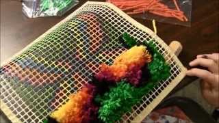 Latch Hooking  How to latch hook [upl. by Akitan]