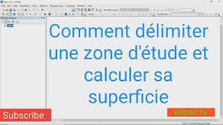 Comment délimiter une zone détude et calculer sa superficie dans ArcGis [upl. by Ardnassac919]