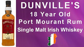 Dunvilles VR 18 year old Port Mourant Rum Single Malt Irish Whiskey Review 346 from WhiskyJason [upl. by Rossen280]