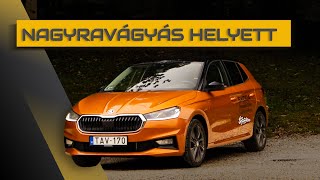 Nagyravágyás helyett Skoda Fabia TSI 2023  DRIVEN új autó teszt [upl. by Eecyaj]