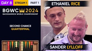 Backgammon World Championship 2024  DAY 8 Stream 1 P1  Main Second Chance Quarterfinals [upl. by Arni]