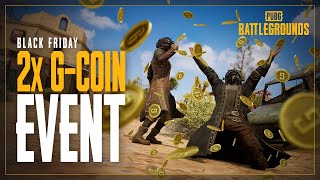 Black Friday 2x Gcoin event  PUBG [upl. by Duomham]