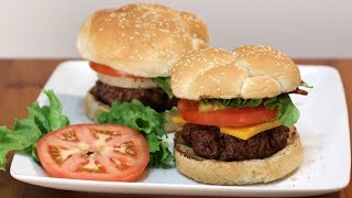 How to Make a Juicy Hamburger  Easy Homemade Hamburger Recipe [upl. by Tingley]