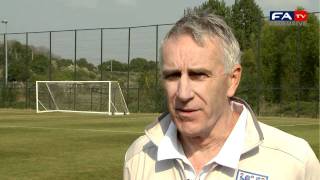 U17 manager discusses holders Englands chances at Euro Championships [upl. by Aiblis]