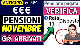 ANTICIPO⚡️ PENSIONI NOVEMBRE 2023 ➡ CEDOLINI IMPORTI ARRIVATI❗️❓ VERIFICA RIMBORSI AUMENTI CONGUAGLI [upl. by Tomas666]