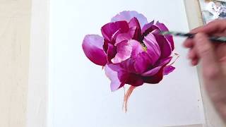 Simple Flower  OIL PAINTING TUTORIAL [upl. by Latham]