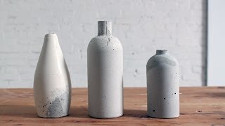 DIY Concrete Vase [upl. by Beulah]