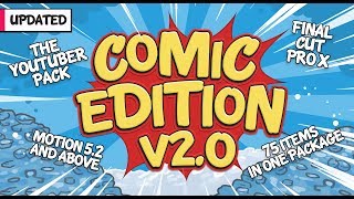 The Youtuber Pack  Comic Edition V20  Final Cut Pro X [upl. by Innig]